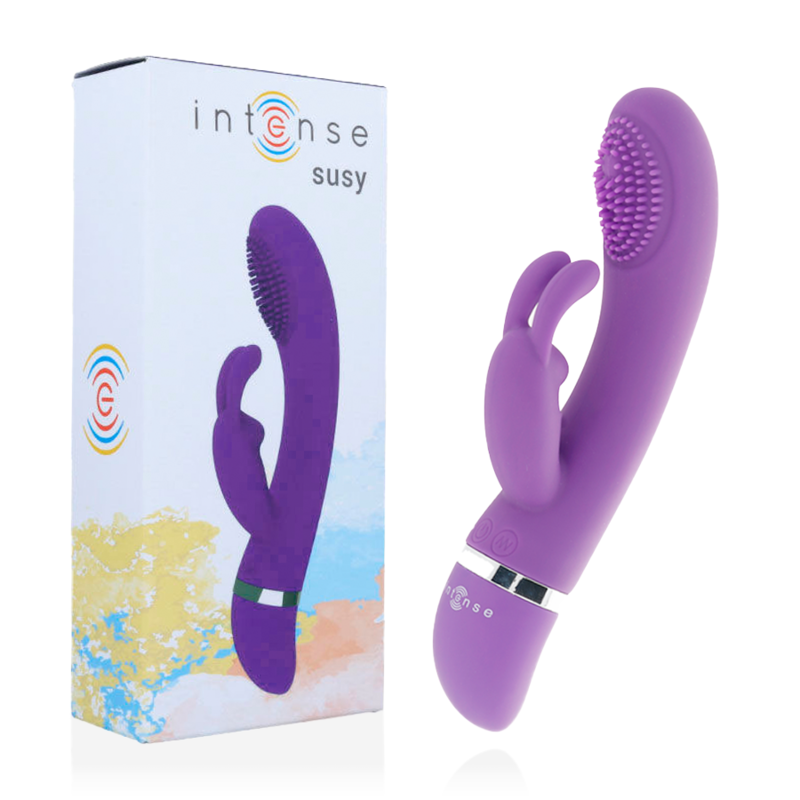 INTENSE - SUSY VIBRADOR OSCILANTE SILICONA RABBIT LILA 