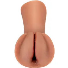 FETISH FANTASY EXTREME - MASTURBADOR MASCULINO SILICONA SLIPPERY SLIT CARAMELO 2