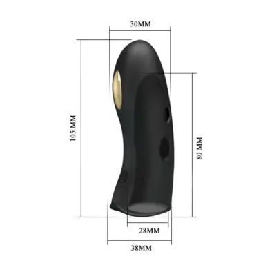 Marico Funda de Dedo Electro-Estumilador Negro | Pretty Love