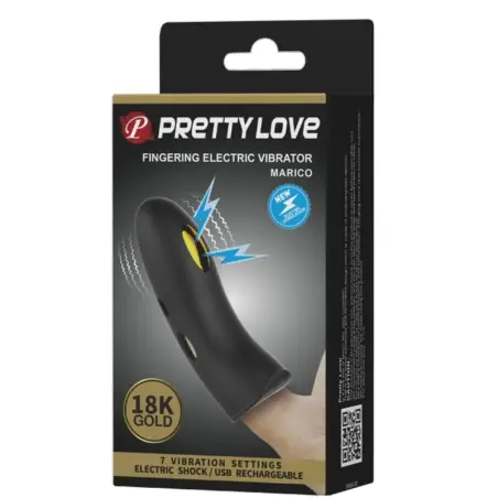 Marico Funda de Dedo Electro-Estumilador Negro | Pretty Love