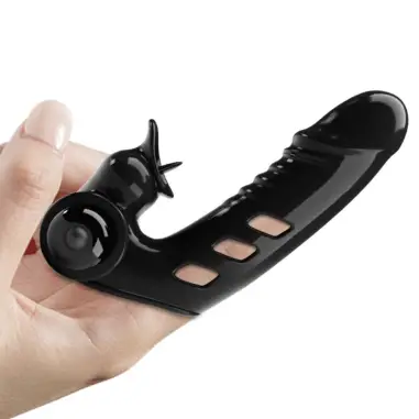 Corbin Funda Dedo Vibrador Negro | Pretty Love