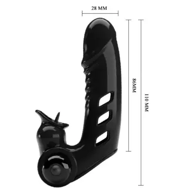 Corbin Funda Dedo Vibrador Negro | Pretty Love