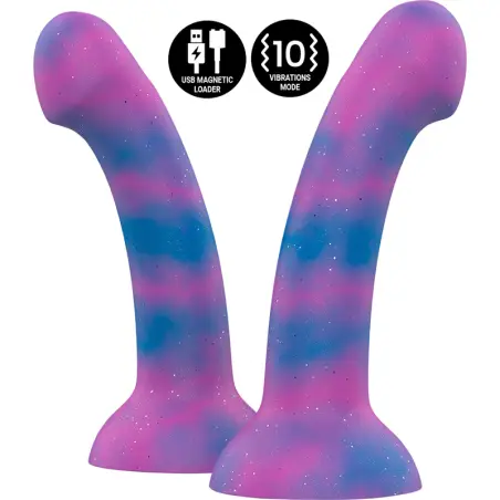 Dion Galactic Dildo M - Vibrador Compatible con Watchme