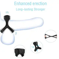 ARMONY - ANILLO VIBRADOR & MULTIPOSICIÓN NEGRO 2