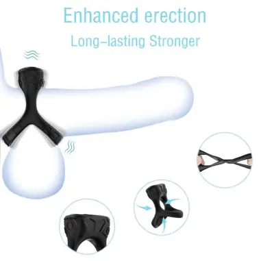 Anillo Vibrador & Multiposición Negro - Sumergible | Armony