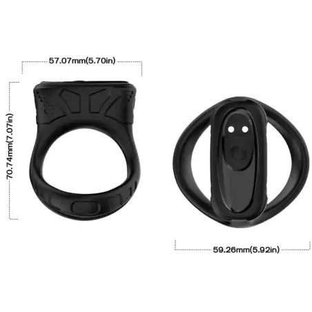 Anillo Vibrador & Multiposición Negro - Sumergible | Armony