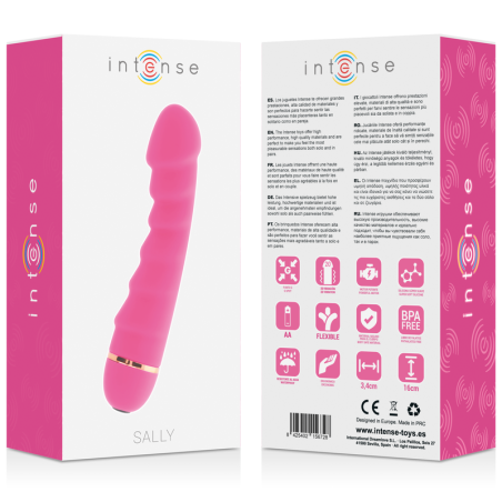 INTENSE - SALLY 20 SPEEDS SILICONE ROSA INTENSE FUN