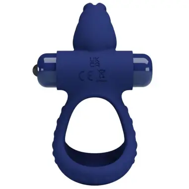 Luchito Doble Anillo Vibrador Rabbit Azul | Pretty Love