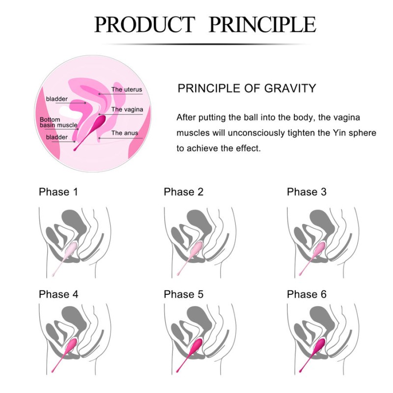 LESLIE - KEGEL FIT ENTREGADOR SUELO PELVICO 6 PESOS 