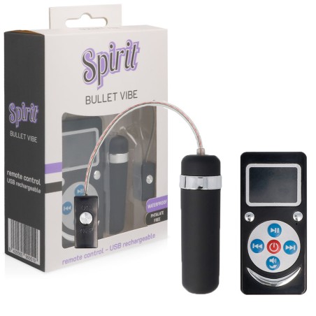 SPIRIT - BALA VIBRADORA PREMIUM NEGRO SPIRIT