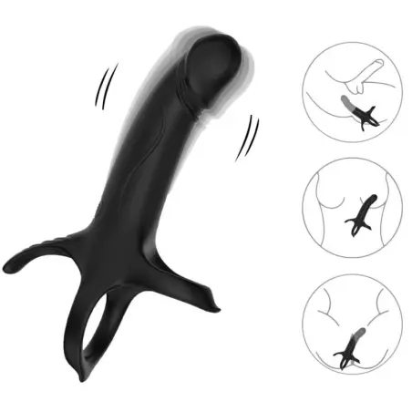 Dildo con Anillo & Vibrador - 9 Modos | Armony