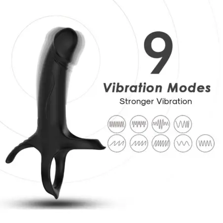 Dildo con Anillo & Vibrador - 9 Modos | Armony
