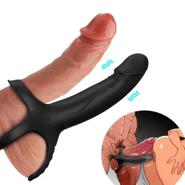 Dildo con Anillo & Vibrador - 9 Modos | Armony