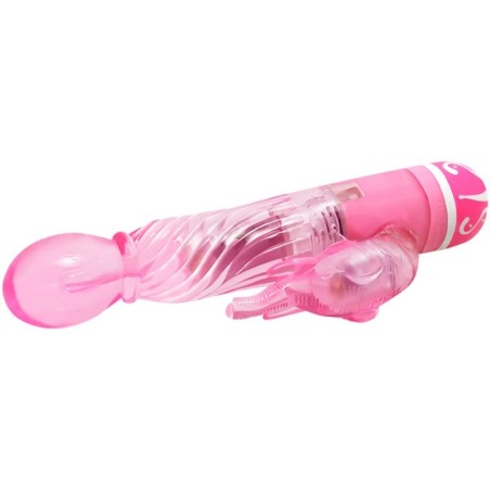 BAILE - VIBRADOR MULTIVELOCIDAD CON ESTIMULADOR ROSA BAILE VIBRATORS