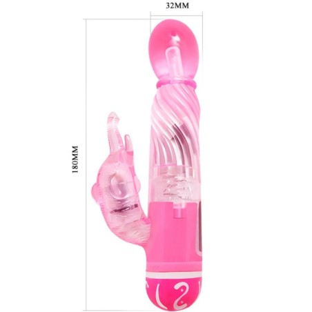 BAILE - VIBRADOR MULTIVELOCIDAD CON ESTIMULADOR ROSA BAILE VIBRATORS