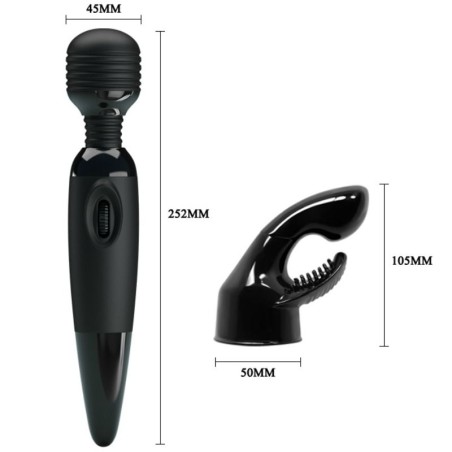BAILE - SENSUAL MASAJEADOR CON CABEZAL INTERCAMBIABLE BAILE POWER HEAD