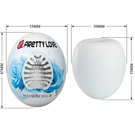 Masturbador Masculino Huevo Blanco | Pretty Love