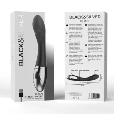 Kilian Vibrador Punto G - Rotación | Black&silver