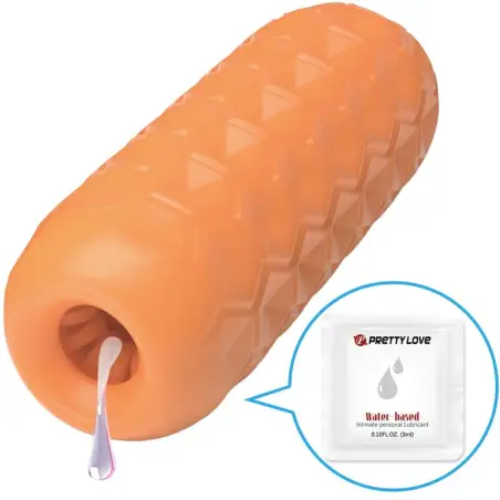Twin Balls Masturbador Masculino Naranja | Pretty Love