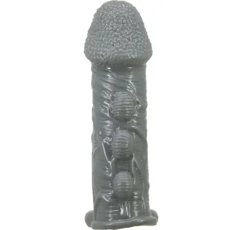 Funda Realística Alargadora y Retardante para Pene Gris