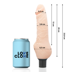 LOVECLONE - DAVEN VIBRADOR REALÍSTICO SELF LUBRICATION 23.8 CM -O- 3.8 CM LOVECLONE 2