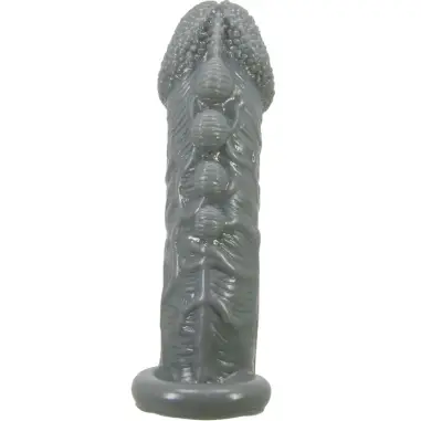 Funda Realística Alargadora y Retardante para Pene Gris