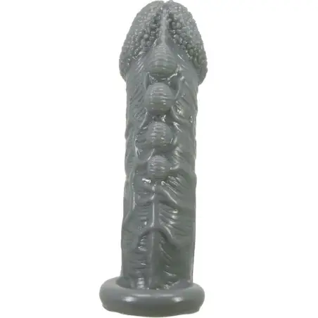 Funda Realística Alargadora y Retardante para Pene Gris