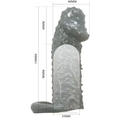 Funda Realística Alargadora y Retardante para Pene Modelo