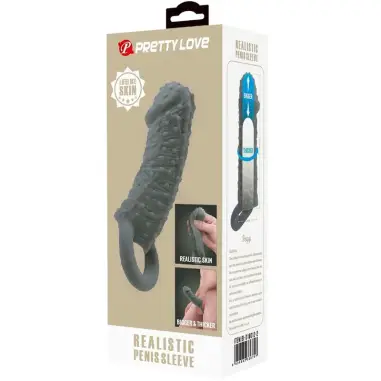 Funda Realística Alargadora y Retardante para Pene Modelo