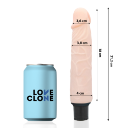 LOVECLONE - FINN VIBRADOR REALÍSTICO SELF LUBRICATION 21.2 CM -O- 3.8 CM LOVECLONE 2