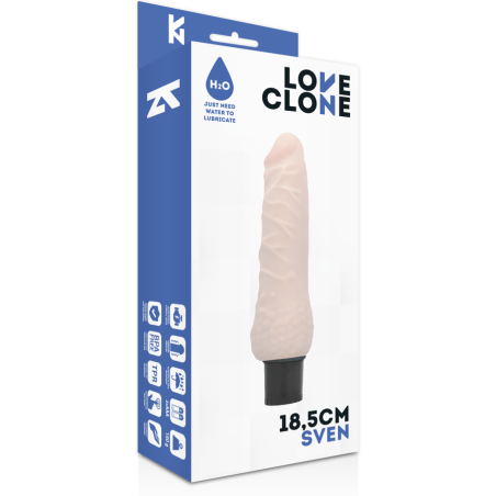 LOVECLONE - SVEN VIBRADOR REALÍSTICO SELF LUBRICATION 18.5 CM -O- 3.3 CM LOVECLONE