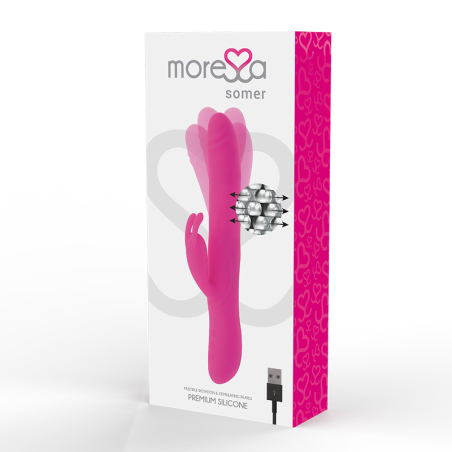 MORESSA - SOMER ROTADOR PERLADO Y POTENTE VIBRACIÓN SILICONA PREMIUM MORESSA