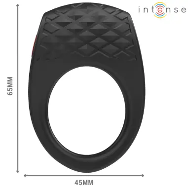 Clover Anillo Vibrador Pene 10 Vibraciones Negro | Intense