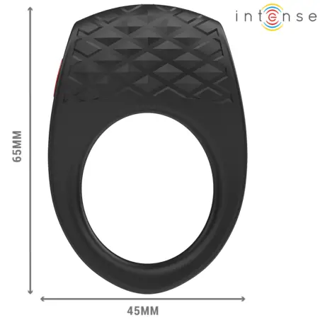 Clover Anillo Vibrador Pene 10 Vibraciones Negro | Intense