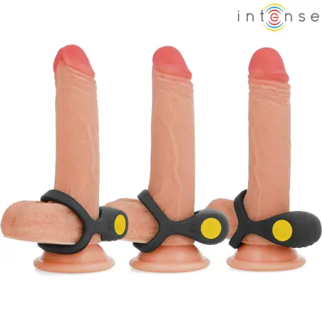 Alex Anillo Doble Vibrador Pene 10 Vibraciones Negro