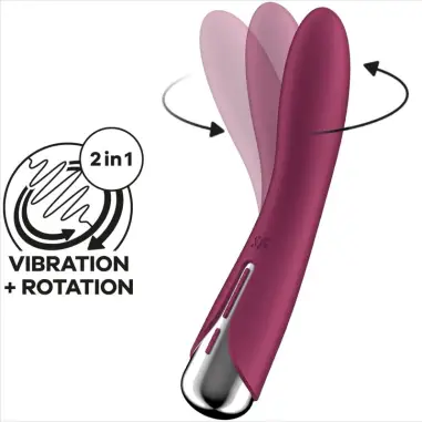Spinning Vibe 1 Vibrador Rotador G-Spot Red | Satisfyer