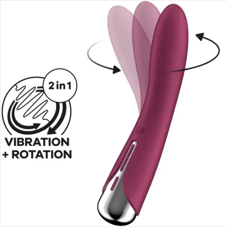 Spinning Vibe 1 Vibrador Rotador G-Spot Red | Satisfyer
