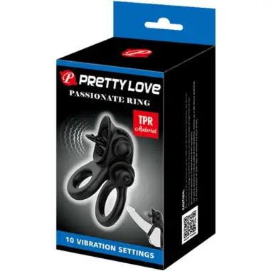 Passionate Ring Doble Anillo Vibrador + Estimulador Clítoris