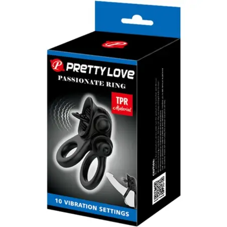 Passionate Ring Doble Anillo Vibrador + Estimulador Clítoris