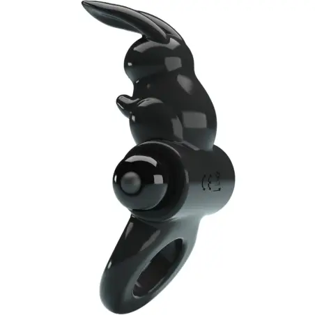 Exciting Ring Anillo Vibrador Rabbit 10 Vibraciones Negro