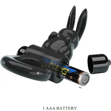 Exciting Ring Anillo Vibrador Rabbit 10 Vibraciones Negro