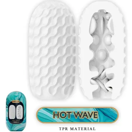 HOT Wave Masturbador Masculino Silicona Blanco | Pretty Love