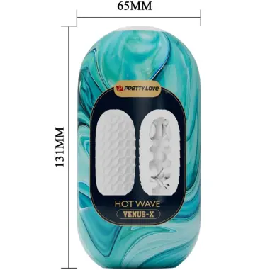 HOT Wave Masturbador Masculino Silicona Blanco | Pretty Love