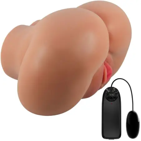 Luna Trasero Vibrador con Vagina y Ano Realístico Control