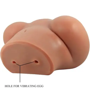 Luna Trasero Vibrador con Vagina y Ano Realístico Control