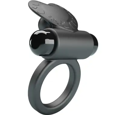 Debonaire Anillo Vibrador Conejo 10 Vibraciones Negro