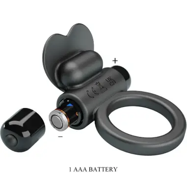 Debonaire Anillo Vibrador Conejo 10 Vibraciones Negro