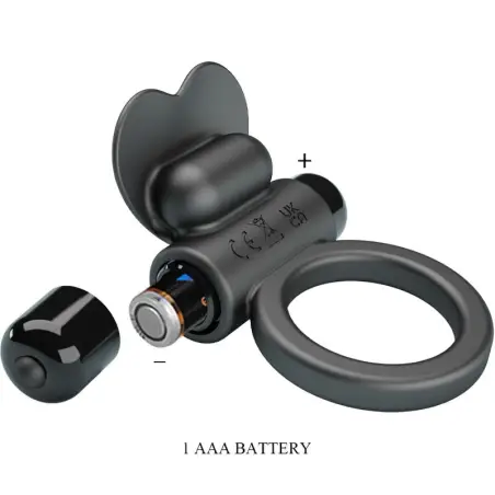 Debonaire Anillo Vibrador Conejo 10 Vibraciones Negro