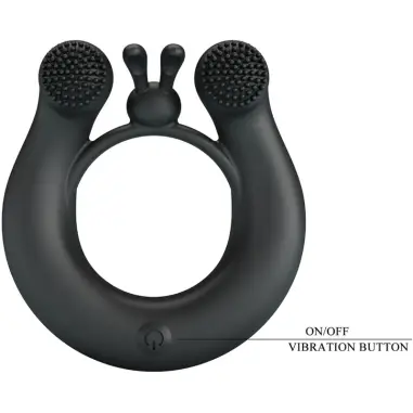 Dahlia Anillo Vibrador + Estimulador de Clítois - 12 Modos