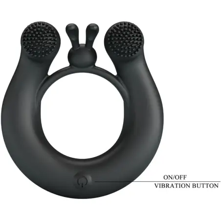 Dahlia Anillo Vibrador + Estimulador de Clítois - 12 Modos